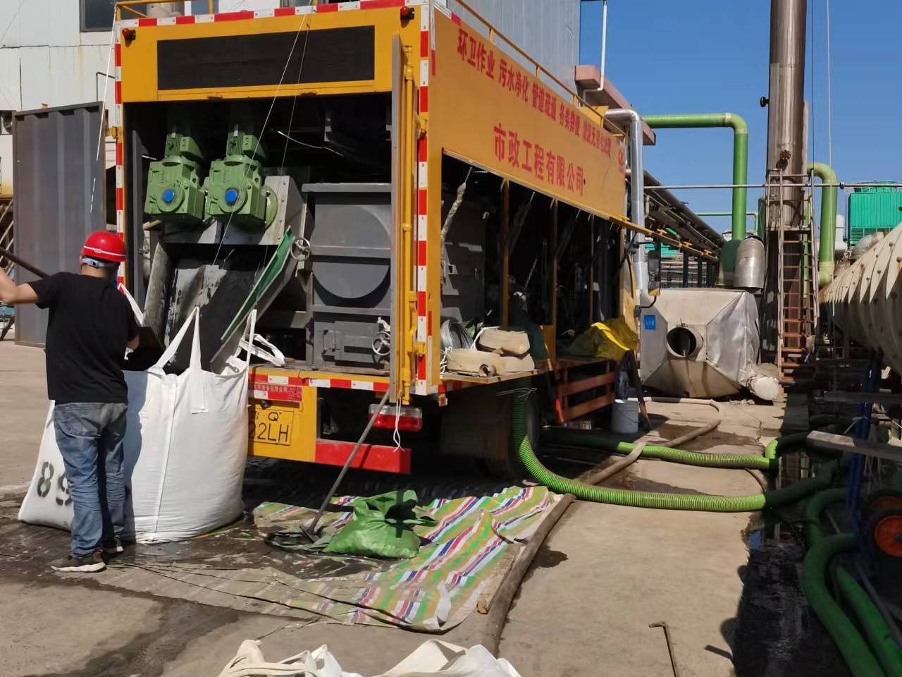 石家庄淤泥压干处理